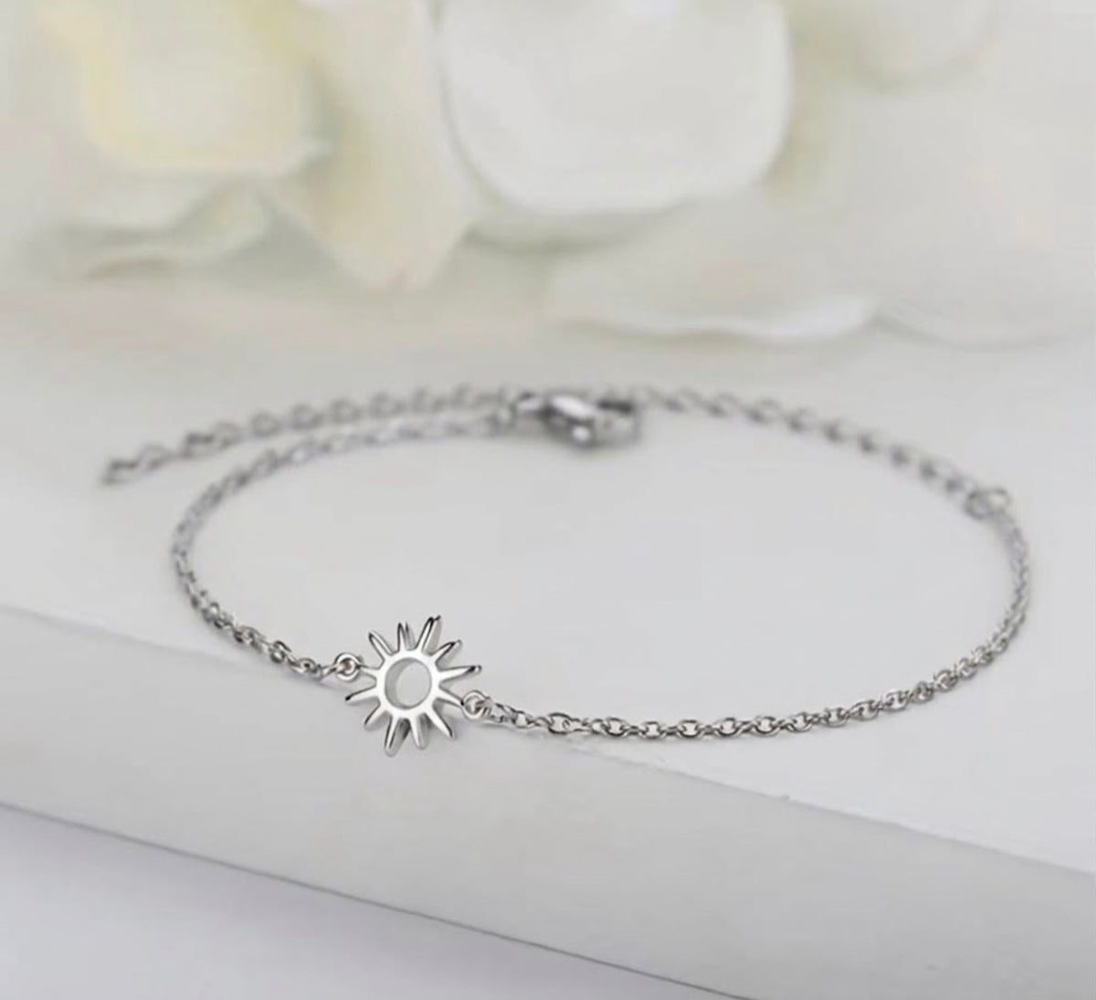 Golden hour dainty sun bracelet