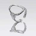 Textured Molten Oval Band